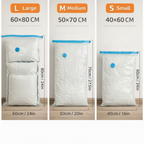 Vacuümcompressie-opbergzakken — Set van 3, 7, 9 of 11 stuks