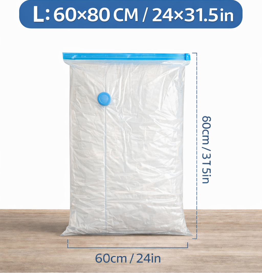 Vacuümcompressie-opbergzakken — Set van 3, 7, 9 of 11 stuks