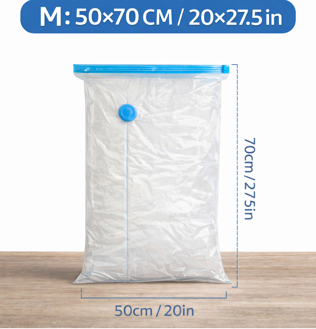 Vacuümcompressie-opbergzakken — Set van 3, 7, 9 of 11 stuks