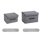 Opvouwbare opbergbox grijs – kleding, speelgoed, sokken en cosmetica organizer