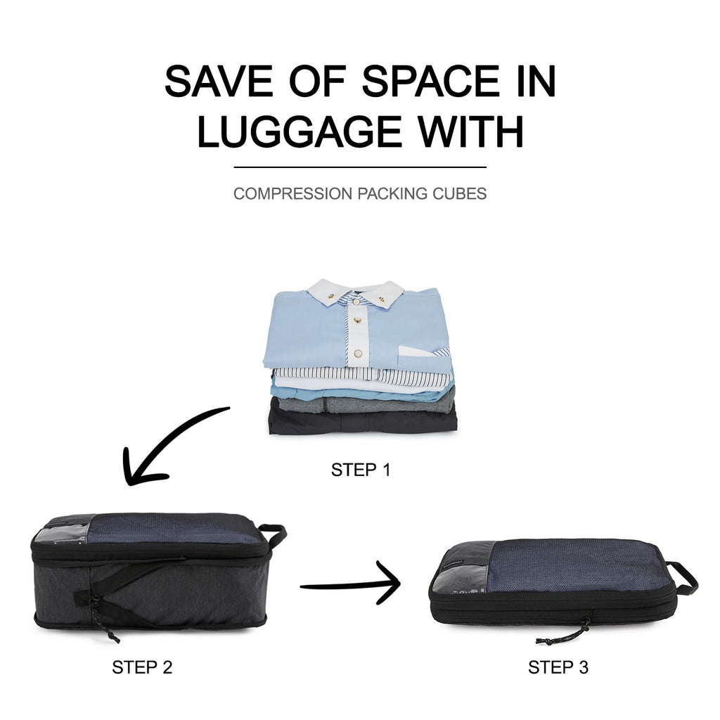 Packing Cubes Reisorganizer – Compressie Kofferorganizer (2 t/m 6 stuks)