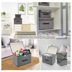 Opvouwbare opbergbox grijs – kleding, speelgoed, sokken en cosmetica organizer
