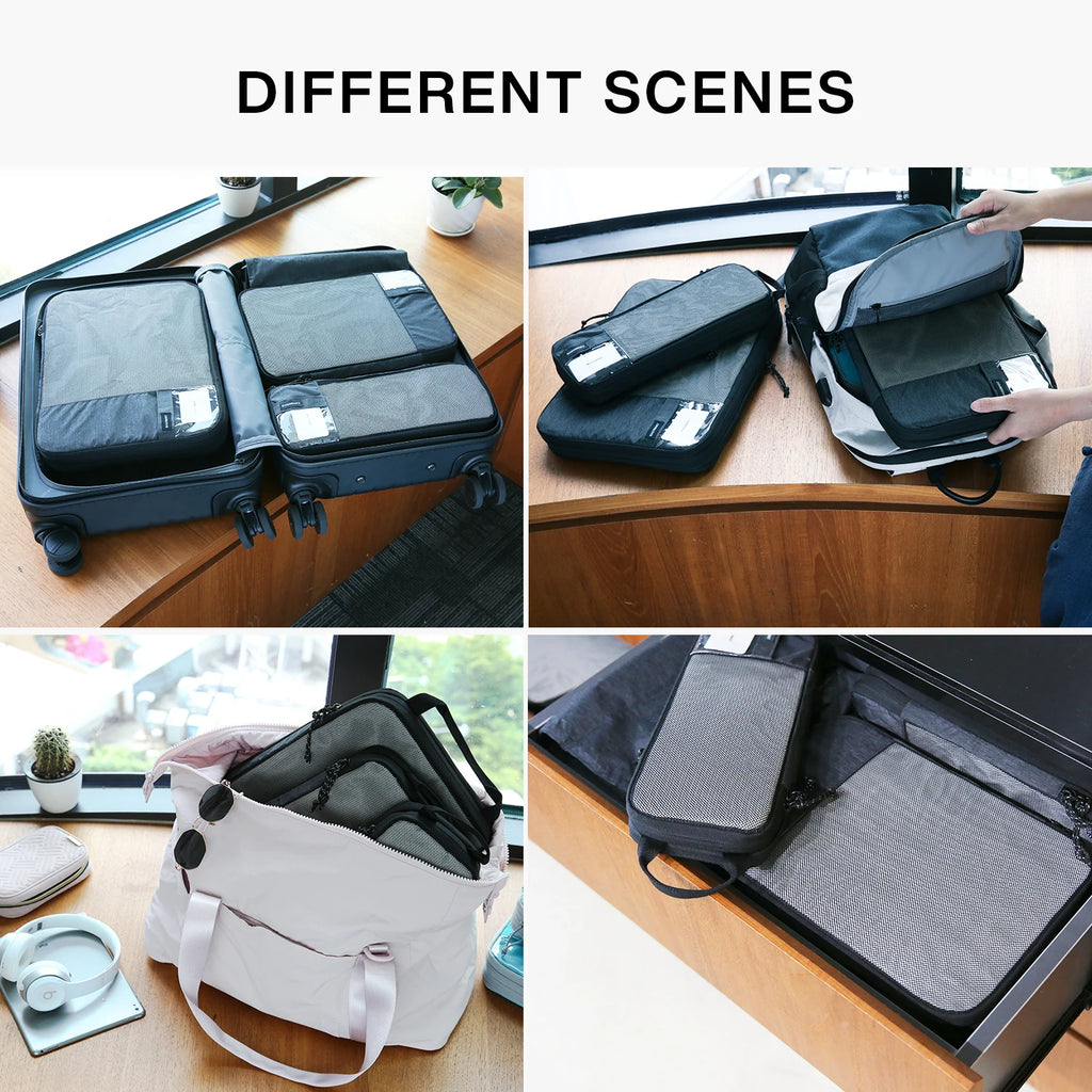 Packing Cubes Reisorganizer – Compressie Kofferorganizer (2 t/m 6 stuks)