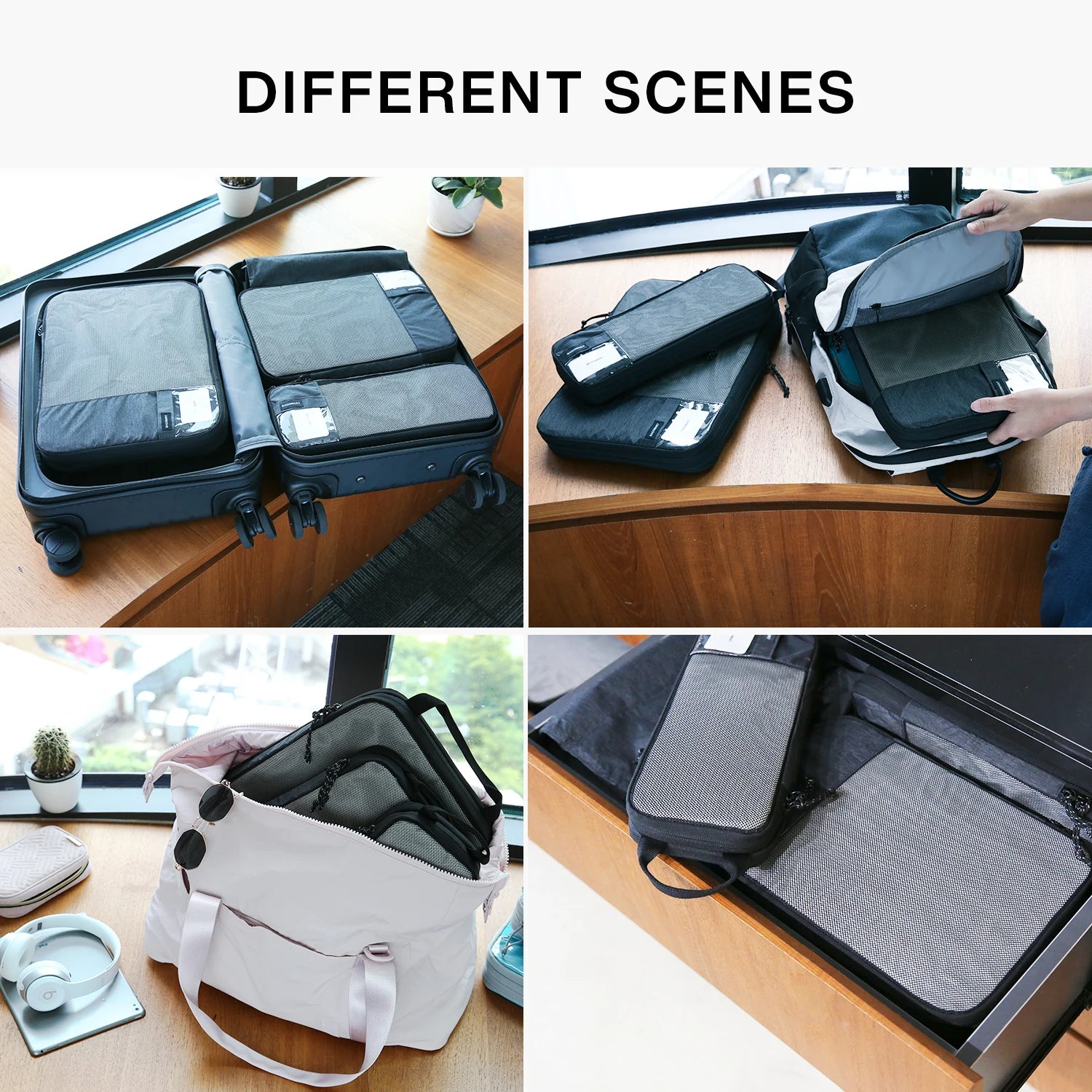 Packing Cubes Reisorganizer – Compressie Kofferorganizer (2 t/m 6 stuks)