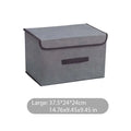Opvouwbare opbergbox grijs – kleding, speelgoed, sokken en cosmetica organizer
