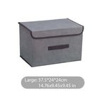 Opvouwbare opbergbox grijs – kleding, speelgoed, sokken en cosmetica organizer