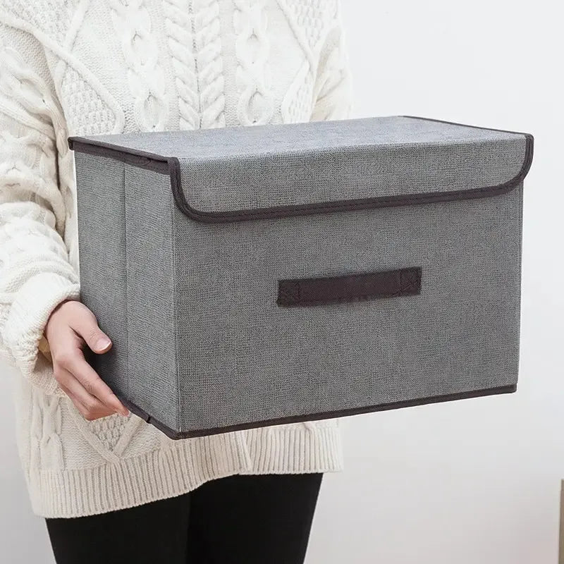 Opvouwbare opbergbox grijs – kleding, speelgoed, sokken en cosmetica organizer