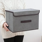 Opvouwbare opbergbox grijs – kleding, speelgoed, sokken en cosmetica organizer