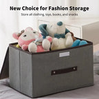 Opvouwbare opbergbox grijs – kleding, speelgoed, sokken en cosmetica organizer