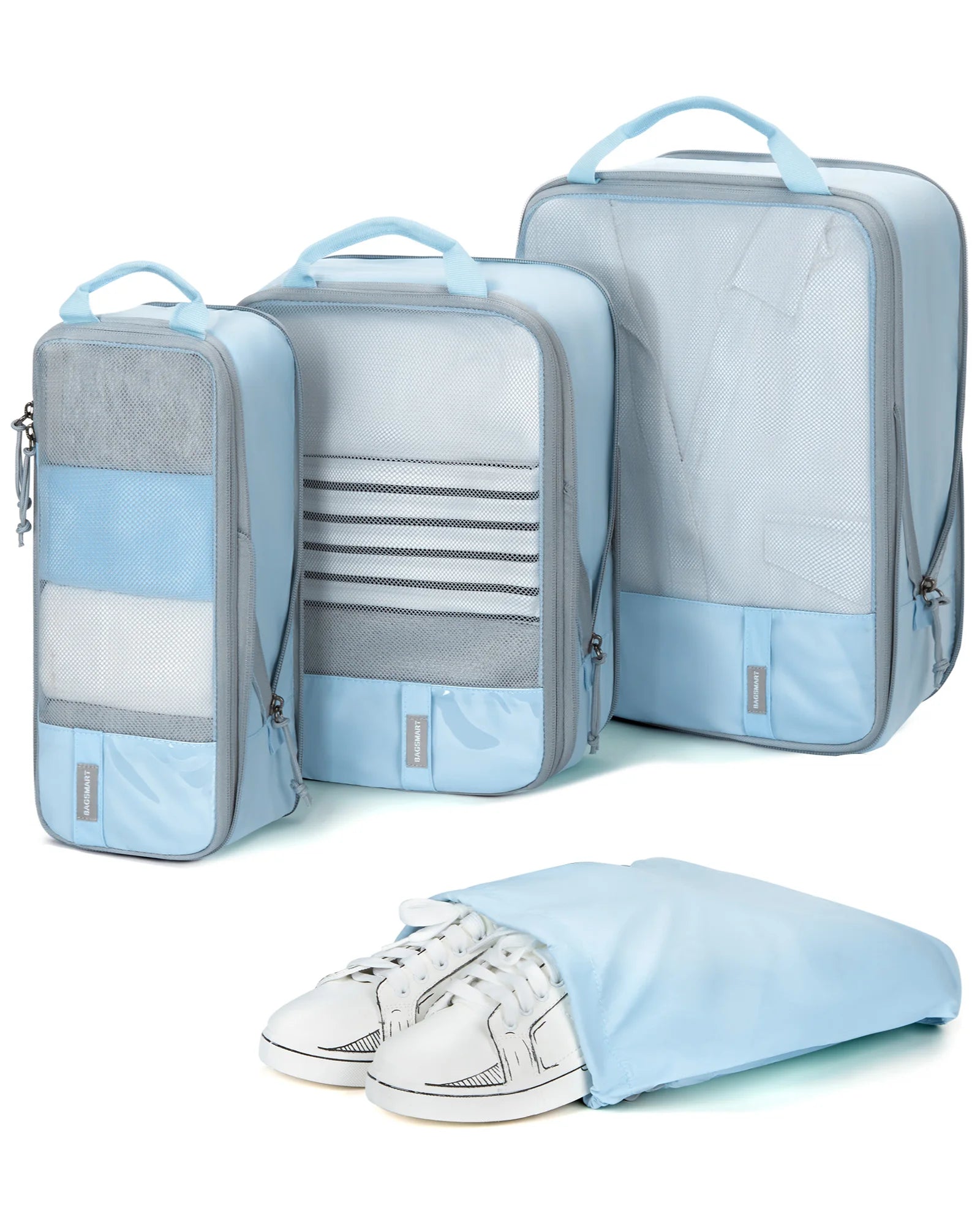 Packing Cubes Reisorganizer – Compressie Kofferorganizer (2 t/m 6 stuks)